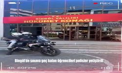 Bingöl’de LGS’ye Geç Kalan Öğrencileri Polisler Zamanında Sınava Yetiştirdi