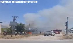 Yeşilyurt’ta bahçe yangını korkuttu