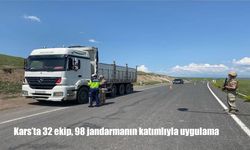 Kars’ta Düzensiz Göçle Mücadele Operasyonu: 32 Ekipten 98 Jandarma ile Huzur Uygulaması