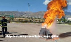 Erzincan’da Kamu Personeline Uygulamalı Yangın Eğitimi Verildi