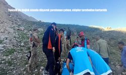 Tunceli’de Dağda Yaralanan Genç Çoban Ekiplerin Zorlu Mücadelesiyle Kurtarıldı