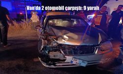 Van-Erciş Karayolunda Korkunç Kaza: İki Otomobil Çarpıştı, 9 Kişi Yaralandı