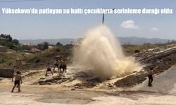 Yüksekova’da Patlayan Su Borusu, Mahalleli Çocukların Doğal Su Parkına Dönüştü
