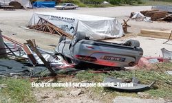 Çatalçeşme Mahallesi'nde Kontrolden Çıkan Araç Şarampole Yuvarlandı