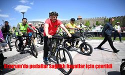 Erzurum’da Sağlık İçin Pedallar Çevrildi: Bisiklet Turu Renkli Görüntülere Sahne Oldu