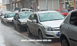 Ahlat’ta Aniden Bastıran Sağanak Yağmur Vatandaşlara Zor Anlar Yaşattı