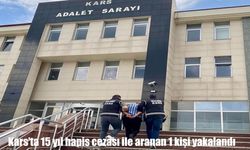 Kars’ta 15 yıl hapis cezası ile aranan 1 kişi yakalandı