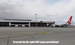 Erzurum Hava Limanı Mayıs ayında 694 uçuşa ev sahipliği yaptı