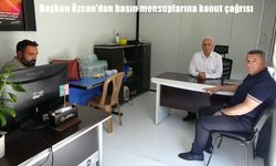 Başkan Özcan'dan basın mensuplarına konut çağrısı