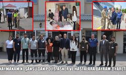 Kaymakam Koşansu’dan polis, asker ve hasta ziyareti