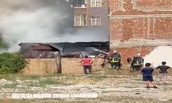 Elazığ’da odunluk yangını korkuttu: Alevler binalara sıçramadan söndürüldü