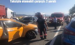 Elazığ'da taksi ile otomobil çarpıştı: 2 yaralı