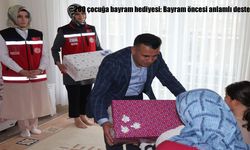 200 çocuğa bayram hediyesi: Bayram öncesi anlamlı destek