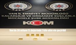 Van’da 30 milyon lira değerinde kaçak altın operasyonu