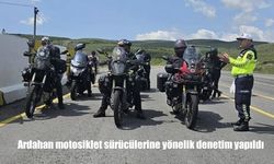Ardahan'da motosiklet sürücülerine yönelik geniş kapsamlı denetim gerçekleştirildi