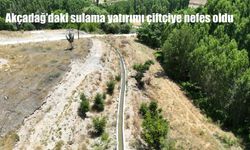 Akçadağ’daki sulama yatırımı çiftçiye nefes oldu