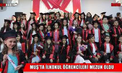 Muş Vali Adil Yazar İlkokulu’nda mezuniyet coşkusu: 4. sınıf öğrencileri kep attı