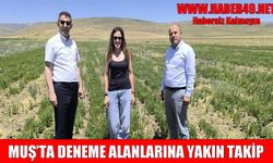 Muş tarımında üretim çeşitliliği artıyor: Deneme alanları yerinde incelendi