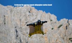Erzincan Semalarında Adrenalin Zirve Yaptı: Yarasa Kanat Atlayışları Nefesleri Kesti