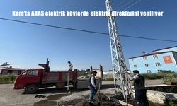 Kars’ta Elektrik Altyapısına Modern Dokunuş: Köylerde Direkler Yenileniyor