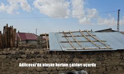 Adilcevaz'da Aniden Çıkan Hortum Çatıları Uçurdu, Vatandaşlar Panik Yaşadı