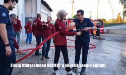 Elazığ İtfaiyesi’nden HARKUT’a Yangınla Mücadele Eğitimi