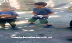 Patnos’ta Kuyuda Mahsur Kalan Kediye Çocuklardan Kahramanca Kurtarma Operasyonu