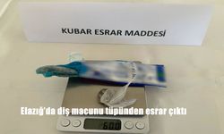 Elazığ'da Jandarma Kontrolünde Diş Macunu Tüpünden Esrar Çıktı
