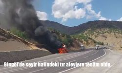 Bingöl-Diyarbakır Karayolunda Facianın Eşiğinden Dönüldü: Seyir Halindeki Tır Alev Aldı