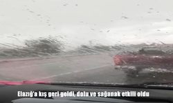 Elazığ Karakoçan’da Temmuz Ayında Dolu ve Sağanak Yağış Şaşırttı