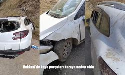 Hakkari’de Kaya Düşmesi Faciası: Sürücü Takla Atan Araçla Ölümden Döndü