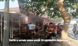 Van Tuşba’da İş Yerinde Çıkan Yangın Paniğe Yol Açtı: Vatandaşların İlk Müdahalesi Hayatı Kurtardı