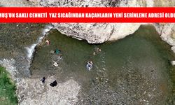 Muş'taki Kızılağaç Kanyonu sıcaktan bunalanların uğrak yeri oldu