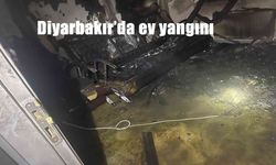 Diyarbakır Kayapınar’da Gece Yarısı Yangını: Ev Alevlere Teslim Oldu