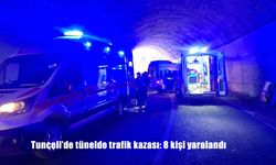 Tunceli’de Tünelde Feci Kaza: Kafa Kafaya Çarpışan Araçlarda 8 Kişi Yaralandı