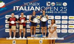 Erzincanlı Milli Badmintoncular İtalya’dan 2 Gümüş Madalya ile Döndü