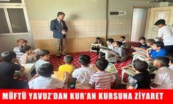 Muş İl Müftüsü Yavuz’dan Ahmediye Kur’an kursuna ziyaret