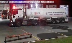 Malatya’dan Kahramanmaraş’taki Orman Yangınına Hızlı Müdahale Desteği