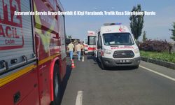 Erzurum'da Servis Aracı Devrildi: 6 Kişi Yaralandı, Trafik Kısa Süreliğine Durdu