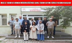 Muş İl Tarım ve Orman Müdürlüğü’nde Genel Tarım Sayımı süreci resmen başladı