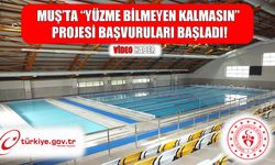 Muş’ta ücretsiz yüzme eğitimi için başvurular başladı