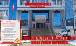 Muş Aile ve Sosyal Hizmetler Müdürlüğü’ne işçi alımı için belge teslim süreci başladı