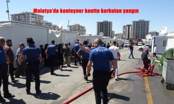 Malatya Yeşilyurt’ta Konteyner Yangını Korkuttu