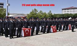 Bitlis POMEM'den 213 yeni polis adayı mezun oldu