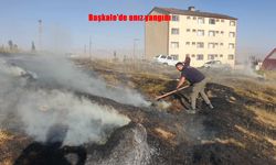 Başkale'de Anız Yangını Paniği: İtfaiye Ekipleri Hızla Müdahale Etti