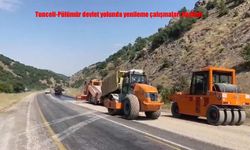 Tunceli-Pülümür Yolunda Sathi Kaplama Çalışmaları Başladı