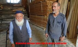 93 Yaşındaki Usta, Üç Kuşaktır Süren Marangozluk Geleneğini Oğluyla Sürdürüyor