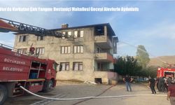 Van’da Korkutan Çatı Yangını: Bostaniçi Mahallesi Geceyi Alevlerle Aydınlattı
