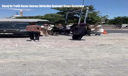 Elazığ’da Trafik Kazası Sonrası Sürücüler Arasında Kavga Kamerada