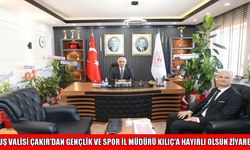 Muş Valisi Çakır’dan Gençlik ve Spor İl Müdürü Kılıç’a hayırlı olsun ziyareti